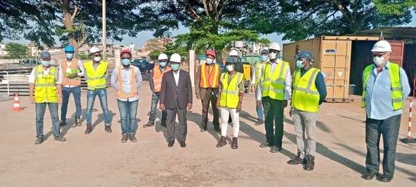 Secteur de l'énergie: le Ministre HOUSSOU visite les sites de construction de lignes électriques à Cotonou et du Dispatching à Abomey-Calavi