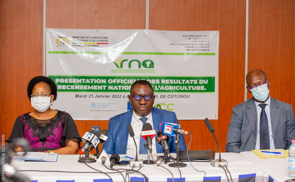 Recensement National de l'Agriculture au Bénin : Les résultats du module de base officiellement disponibles