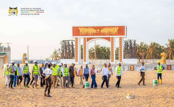 Aménagement des sites d’accueil des Vodun Days Ouidah 2024 : Le Ministre Jean-Michel ABIMBOLA s'imprègne de l'évolution des chantiers