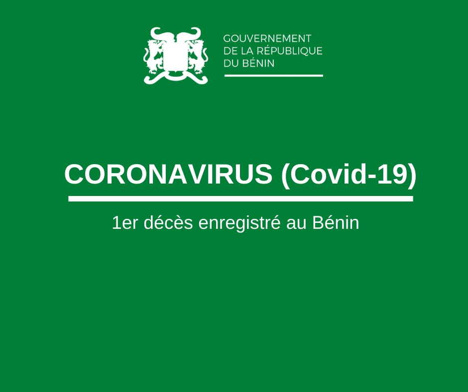 CORONAVIRUS- Premier décès enregistré au Bénin