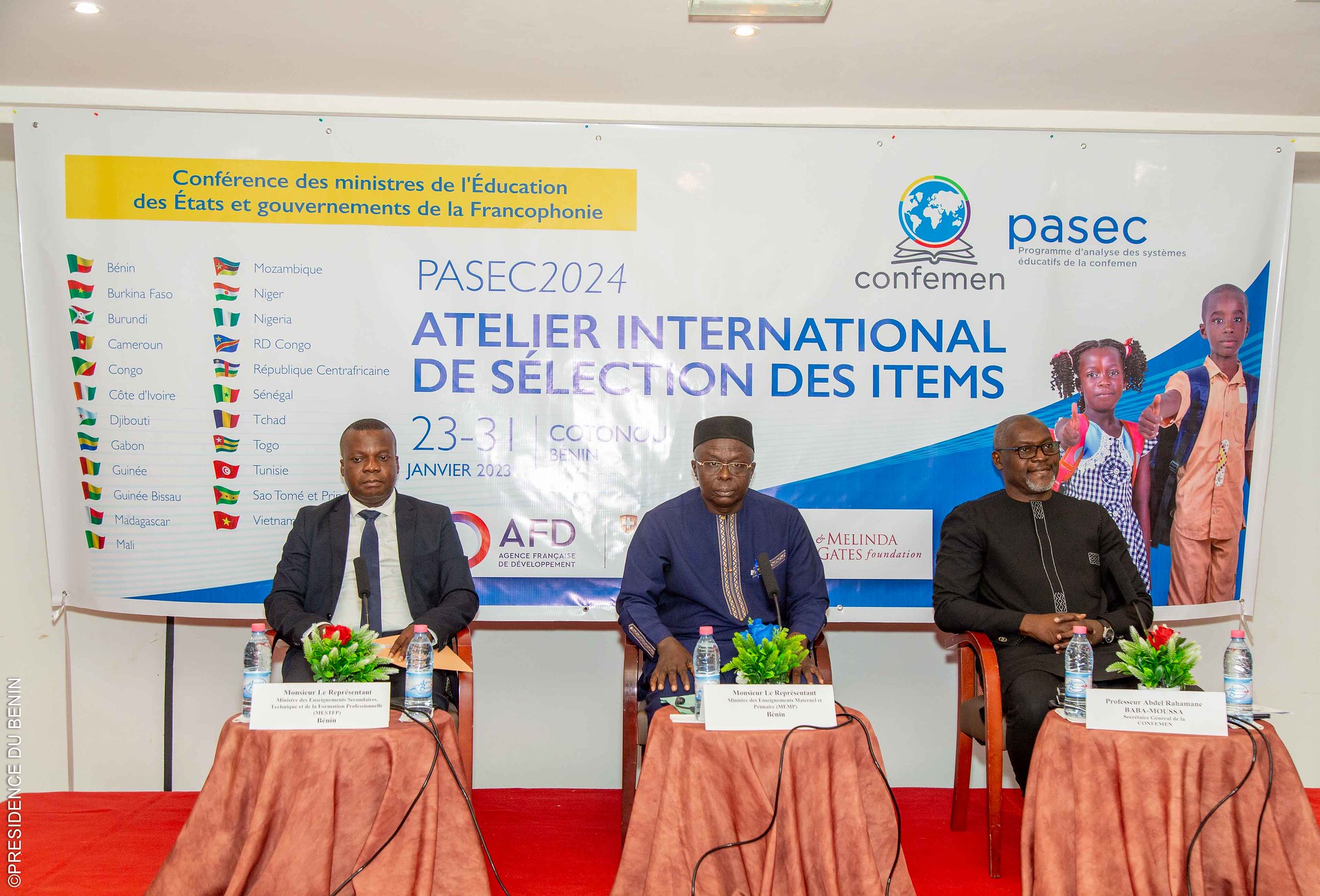 Items des instruments de la mise à l'essai pour l'évaluation du Pasec2024 : L'atelier international de sélection officiellement lancé à Cotonou