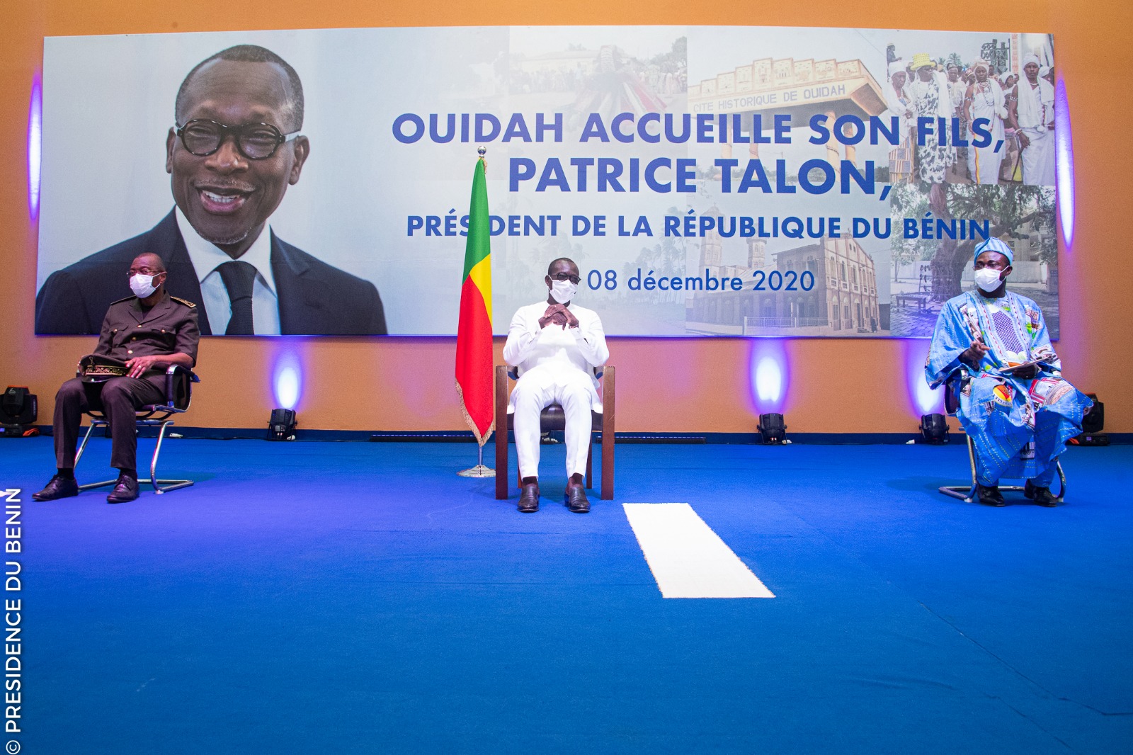Tournée présidentielle : Le bouquet, Ouidah relève le défi.