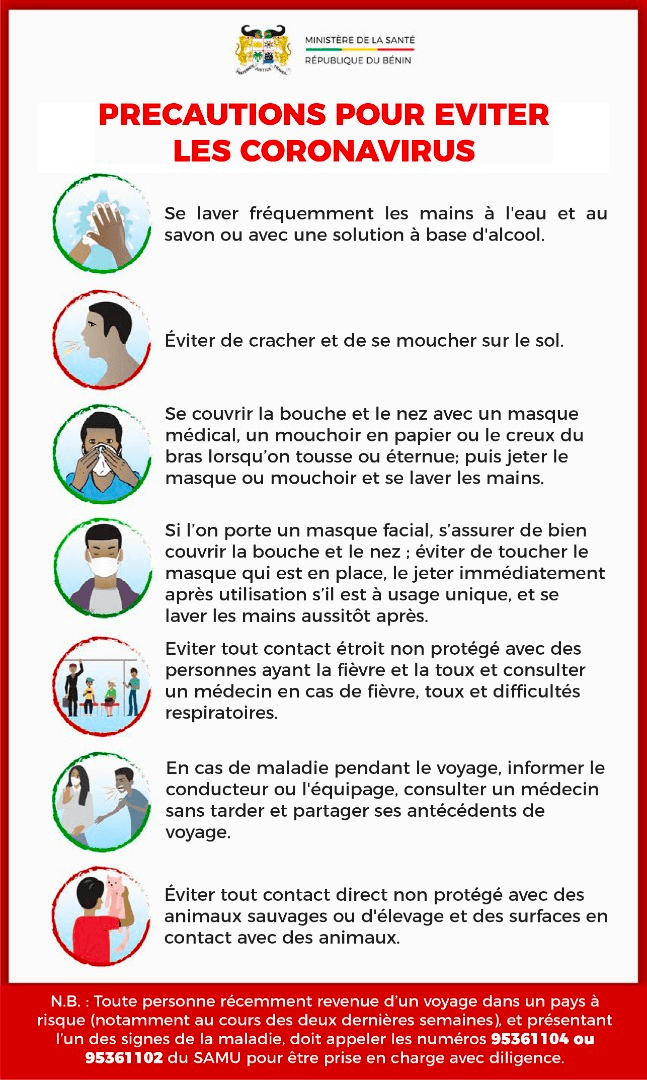 Coronavirus Communique Du Ministre De La Sante Gouvernement De La Republique Du Benin