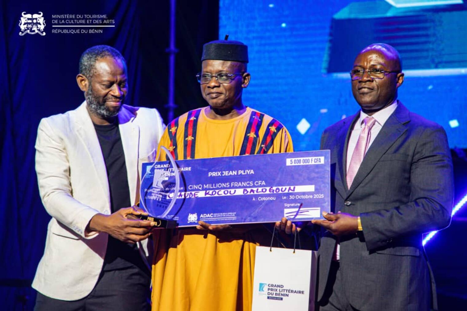 Grand Prix Littéraire du Bénin 2025 : Claude BALOGOUN et Jean-Claude ...