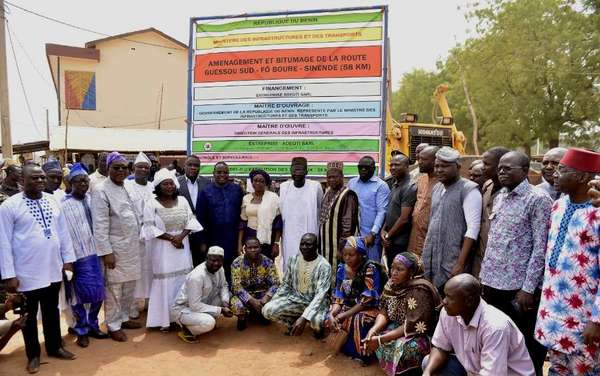 Infrastructures routières : Les travaux de la route Guessou Sud- Fô Bouré-Sinendé lancés