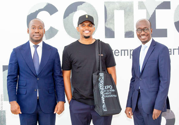 Palais de la Marina : Samuel Eto'o visite l'Expo Art du Bénin