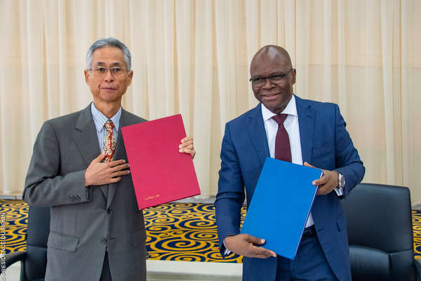 Construction de l’échangeur de Vêdoko : Signature de l’échange de notes entre le Bénin et le Japon
