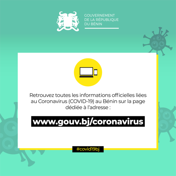 INFOS CORONAVIRUS - La plateforme digitale pour tout savoir sur le covid19 au Bénin