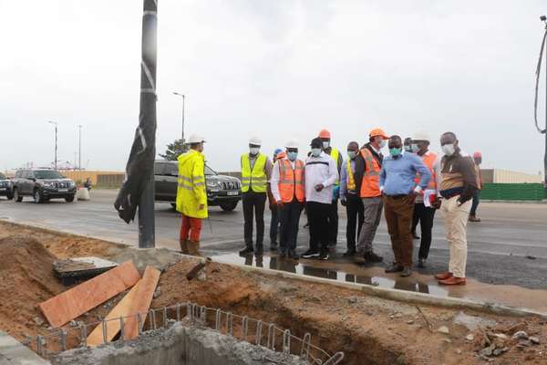 Infrastructures du PAG : Le ministre HEHOMEY sur le chantier du boulevard de la Marina