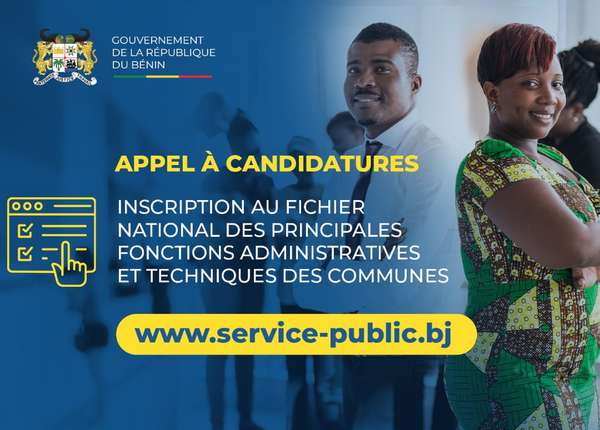 Appel à candidature pour l'inscription au fichier national des principales fonctions administratives et techniques des communes