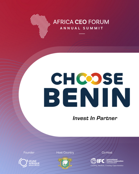 Le Bénin participera à l’Africa CEO Forum sous la bannière « Choose Benin » pour valoriser ses atouts économiques les 12 et 13 mai 2025