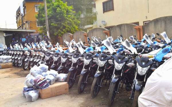 Pour une meilleure Sécurisation des espaces frontaliers : Des motos offertes aux Forces de défense et de sécurité