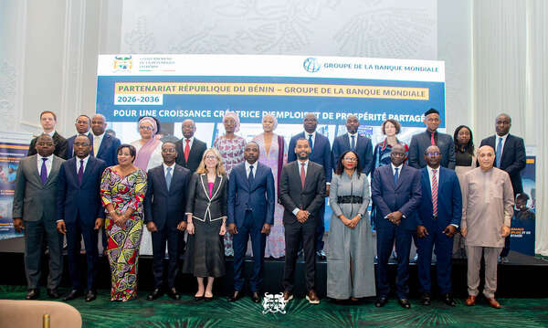 Emploi des jeunes, infrastructures, capital humain : Le Bénin et la Banque mondiale lancent le Cadre de Partenariat Pays 2026-2036