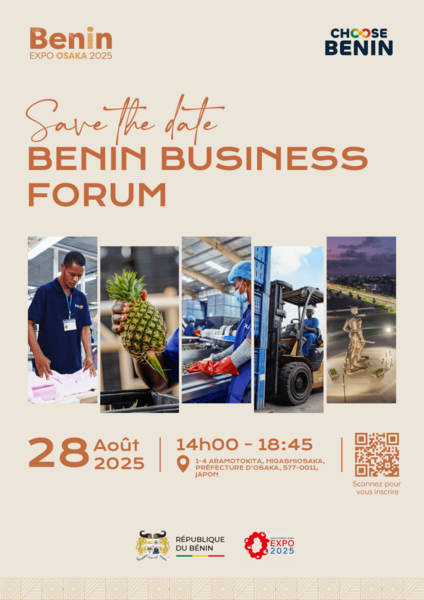 Benin Business Forum 2025 : Le Bénin à l’assaut du marché japonais avec un forum économique d’envergure