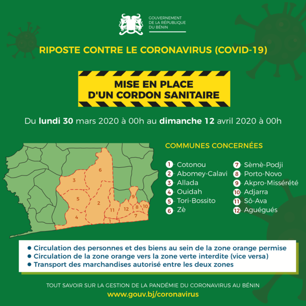 CORONAVIRUS- CORDON SANITAIRE