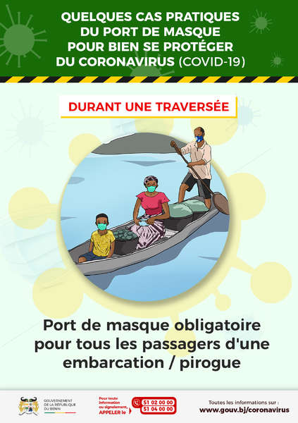 Cas pratique du port du masque durant une traversée