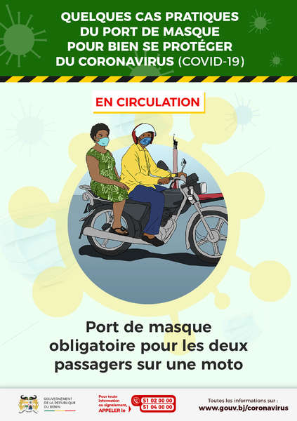 Cas pratique du port de masque sur une moto