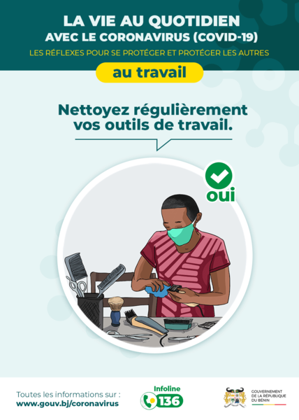 Nettoyez régulièrement ses outils de travail