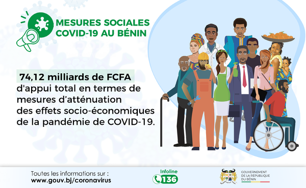 Mesures sociales Covid-19 au Bénin - Appui total